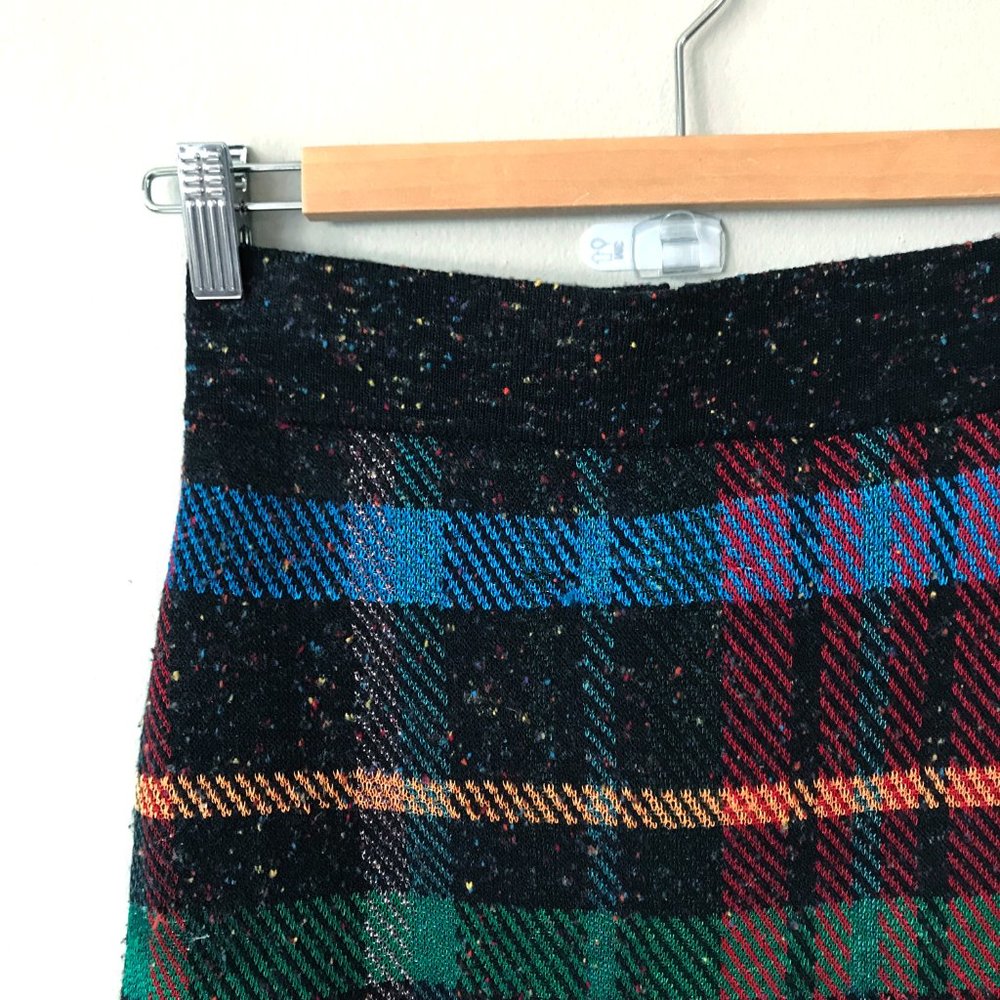 Cecilia Prado Confetti Plaid Sweater Mini Skirt - Picture 3 of 8